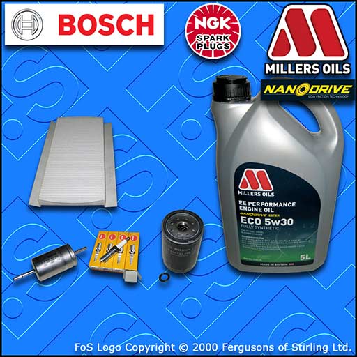 SERVICE KIT for FORD FOCUS MK1 1.6 PETROL OIL FUEL CABIN FILTER PLUGS +OIL 98-04