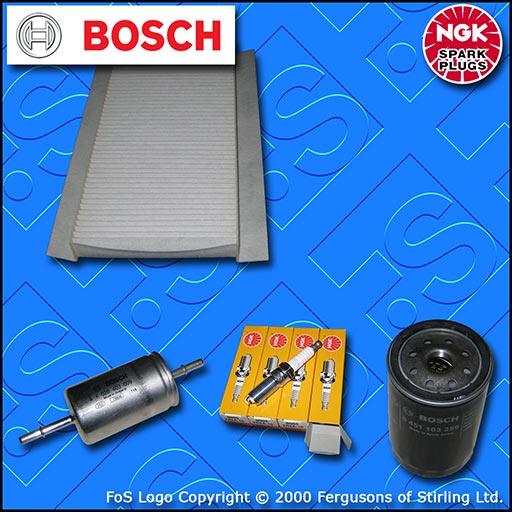 SERVICE KIT for FORD FOCUS MK1 1.6 PETROL OIL FUEL CABIN FILTERS PLUGS 1998-2004