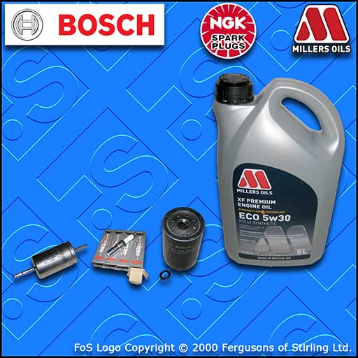 SERVICE KIT for FORD FOCUS MK1 1.8 PETROL OIL FUEL FILTER PLUGS +OIL (1998-2004)