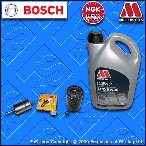 SERVICE KIT for FORD FOCUS MK1 1.6 PETROL OIL FUEL FILTER PLUGS +OIL (1998-2004)