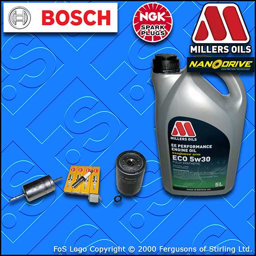 SERVICE KIT for FORD FOCUS MK1 1.6 PETROL OIL FUEL FILTER PLUGS +OIL (1998-2004)