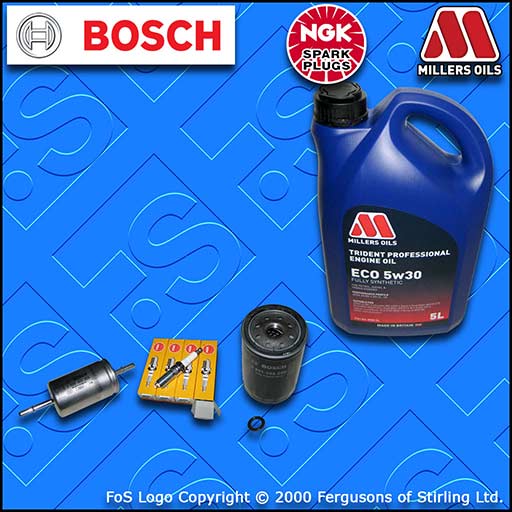 SERVICE KIT for FORD FOCUS MK1 1.6 PETROL OIL FUEL FILTER PLUGS +OIL (1998-2004)