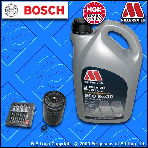 SERVICE KIT for FORD FOCUS MK1 ST170 OIL FILTER PLUGS +5L ECO OIL (2002-2004)