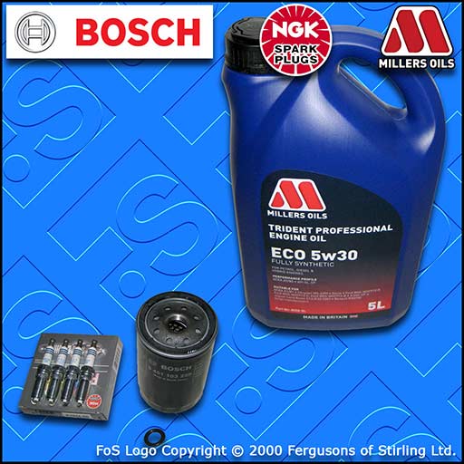 SERVICE KIT for FORD FOCUS MK1 ST170 OIL FILTER PLUGS +5L FS OIL (2002-2004)