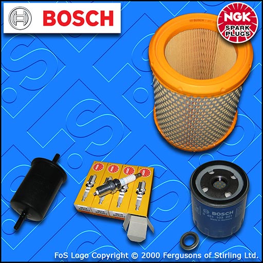 SERVICE KIT for PEUGEOT 106 1.1 PETROL OIL AIR FUEL FILTERS PLUGS (1996-2000)