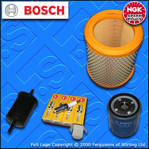 SERVICE KIT for CITROEN SAXO 1.1 OIL AIR FUEL FILTERS NGK PLUGS (1996-2000)