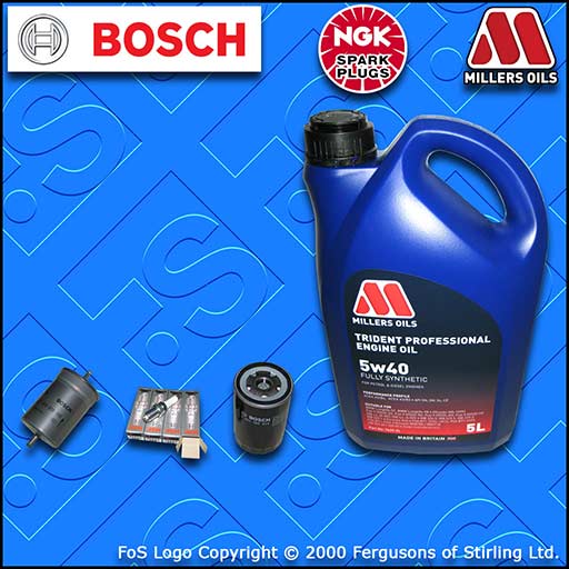 SERVICE KIT AUDI A4 (B5) 1.8 T AEB ANB APU ARK OIL FUEL FILTER PLUGS+OIL (95-01)