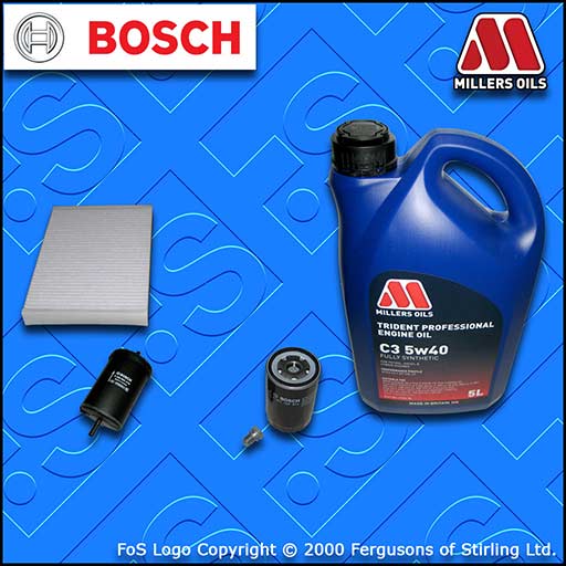 SERVICE KIT for AUDI A4 (B6) 2.0 20V PETROL OIL FUEL CABIN FILTER +OIL 2000-2008