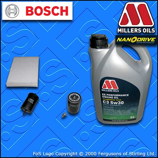 SERVICE KIT for AUDI A4 (B6) 2.0 20V PETROL OIL FUEL CABIN FILTER +OIL 2000-2008