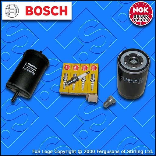 SERVICE KIT for VW NEW BEETLE 1.6 8V PETROL OIL FUEL FILTERS PLUGS (01-10)