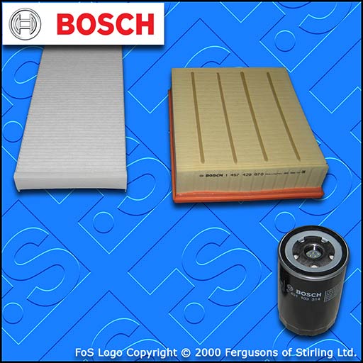 SERVICE KIT for AUDI A4 (B5) 1.6 8V BOSCH OIL AIR CABIN FILTERS (1995-2001)