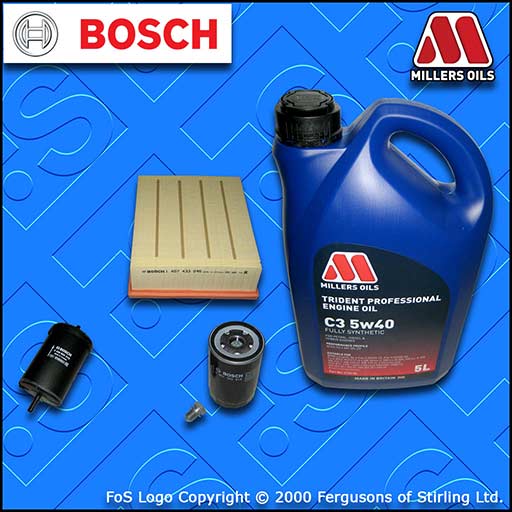 SERVICE KIT for AUDI A4 (B6) 2.0 20V PETROL OIL AIR FUEL FILTER +OIL (2000-2008)