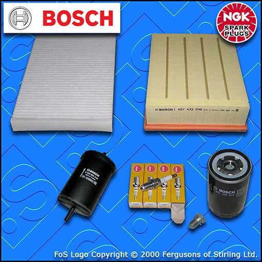 SERVICE KIT for AUDI A4 (B6) 2.0 20V OIL AIR FUEL CABIN FILTER PLUGS (2000-2008)