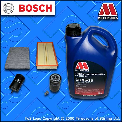 SERVICE KIT VW NEW BEETLE 1.8 20V PETROL OIL AIR FUEL CABIN FILTERS +OIL (98-10)