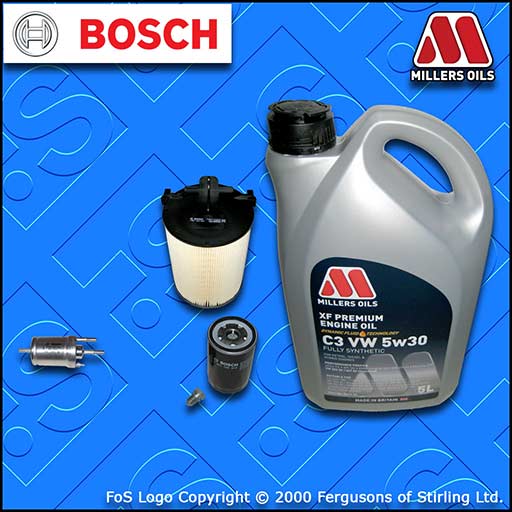 SERVICE KIT for VW GOLF MK6 (5K) 1.6 BSE BSF OIL AIR FUEL FILTERS +OIL 2008-2013