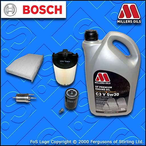 SERVICE KIT VW GOLF MK6 (5K) 1.6 BSE BSF OIL AIR FUEL CABIN FILTERS +OIL (08-13)