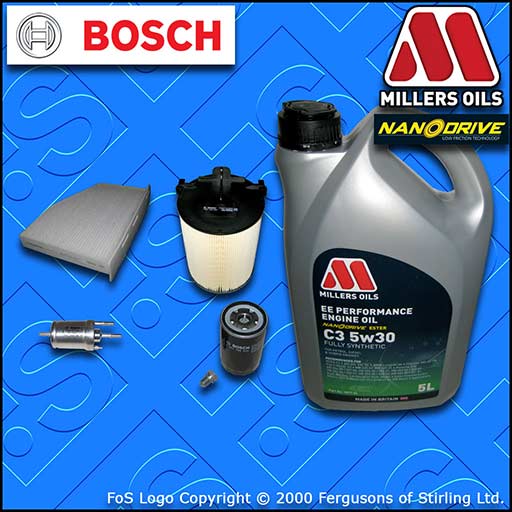 SERVICE KIT VW GOLF MK6 (5K) 1.6 BSE BSF OIL AIR FUEL CABIN FILTERS +OIL (08-13)