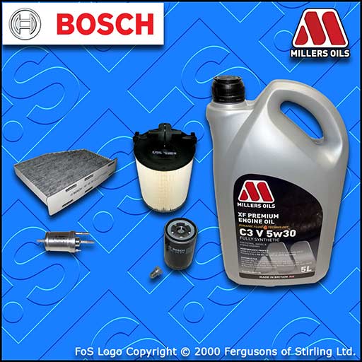 SERVICE KIT VW GOLF MK6 (5K) 1.6 BSE BSF OIL AIR FUEL CABIN FILTERS +OIL (08-13)