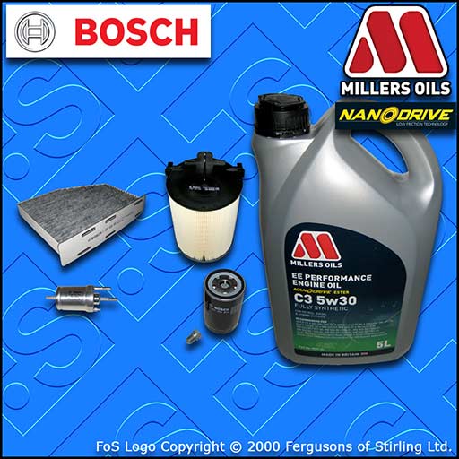 SERVICE KIT VW GOLF MK6 (5K) 1.6 BSE BSF OIL AIR FUEL CABIN FILTERS +OIL (08-13)