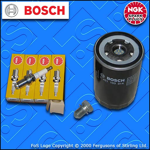 SERVICE KIT for VW NEW BEETLE 2.0 8V AEG APK AQY OIL FILTER PLUGS (1998-2010)