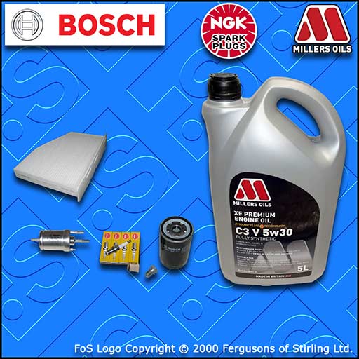 SERVICE KIT VW GOLF MK6 1.6 BSE BSF OIL FUEL CABIN FILTER PLUGS +OIL (2008-2013)