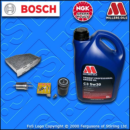 SERVICE KIT VW GOLF MK6 1.6 BSE BSF OIL FUEL CABIN FILTER PLUGS +OIL (2008-2013)