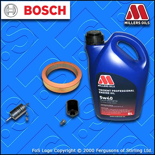 SERVICE KIT VW POLO (6N) 1.4 8V AEX AKV APQ OIL AIR FUEL FILTER +OIL (1996-1999)