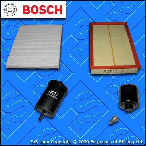 SERVICE KIT for SEAT LEON (1M) 1.6 16V AZD BCB OIL AIR FUEL CABIN FILTER 01-05