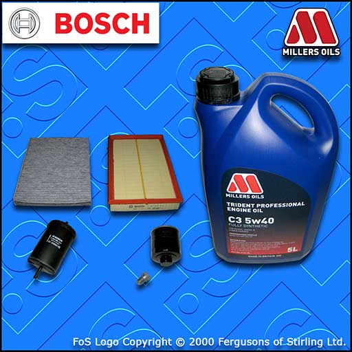 SERVICE KIT VW GOLF MK4 1J 1.6 16V AZD BCB OIL AIR FUEL CABIN FILTERS +OIL 00-05