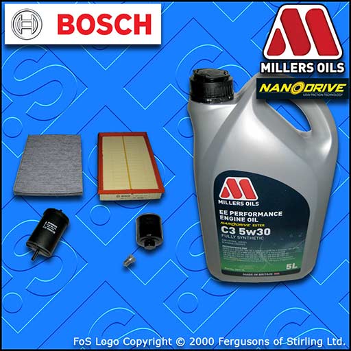 SERVICE KIT VW GOLF MK4 1J 1.6 16V AZD BCB OIL AIR FUEL CABIN FILTERS +OIL 00-05