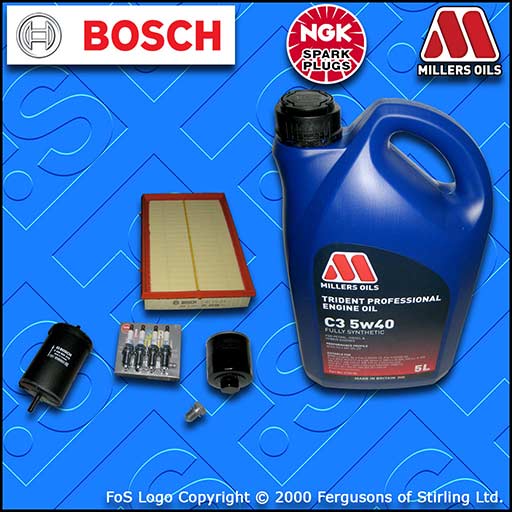 SERVICE KIT VW GOLF MK4 1J 1.6 16V AZD BCB OIL AIR FUEL FILTERS PLUGS +OIL 00-05