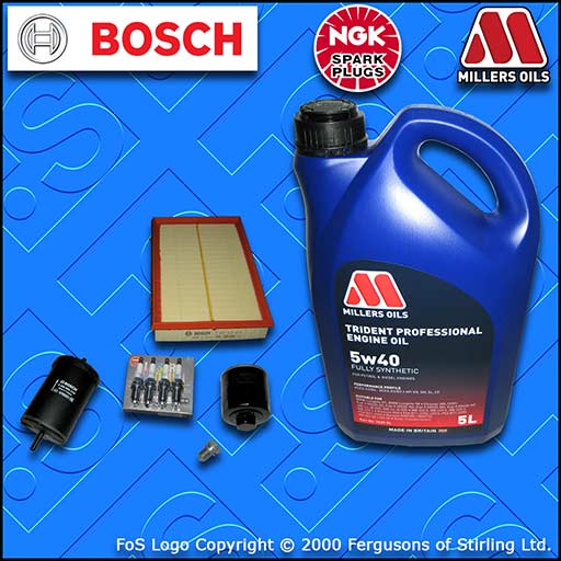 SERVICE KIT VW GOLF MK4 1J 1.6 16V AZD BCB OIL AIR FUEL FILTERS PLUGS +OIL 00-05