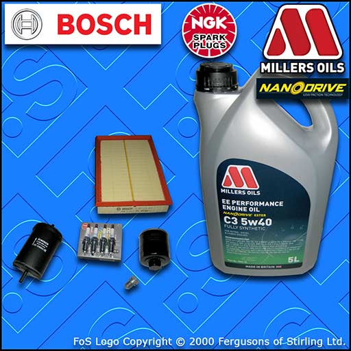 SERVICE KIT VW GOLF MK4 1J 1.6 16V AZD BCB OIL AIR FUEL FILTERS PLUGS +OIL 00-05