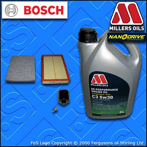 SERVICE KIT VW GOLF MK4 (1J) 1.6 16V AZD BCB OIL AIR CABIN FILTER +OIL 2000-2005