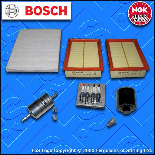SERVICE KIT for VW POLO (6N) 1.0 8V ALD AUC OIL AIR FUEL CABIN FILTER PLUG 99-01