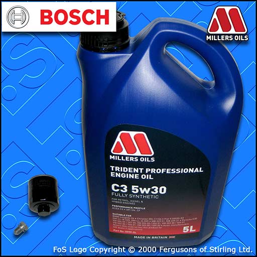SERVICE KIT for AUDI A2 1.4 OIL FILTER +C3 5w30 OIL (2000-2005)