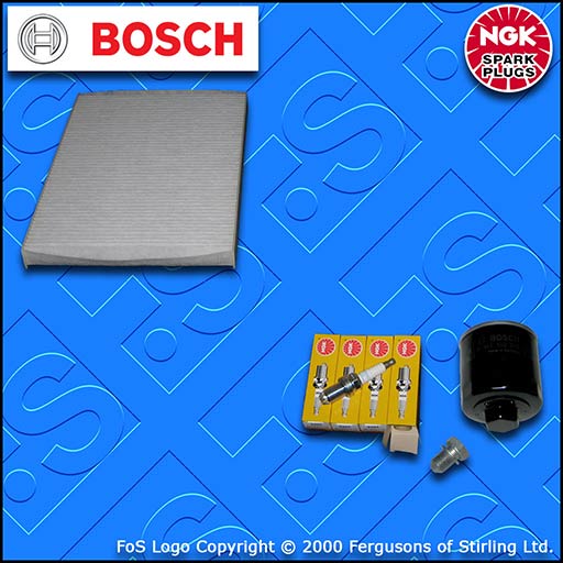 SERVICE KIT for VW POLO (6N) 1.4 16V BOSCH OIL CABIN FILTERS PLUGS (1996-2001)