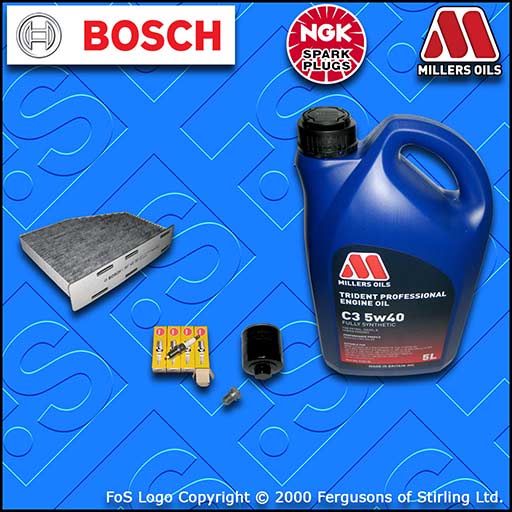 SERVICE KIT SEAT ALTEA / XL 1.4 16V BXW CGGB OIL CABIN FILTER PLUGS +OIL (06-15)