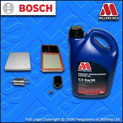 SERVICE KIT VW POLO MK5 6C 6R 1.4 CGGB CMAA OIL AIR FUEL CABIN FILTER +OIL 10-15