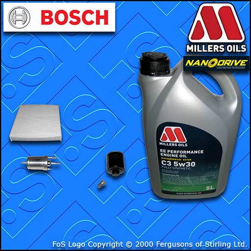 SERVICE KIT VW POLO MK5 6C 6R 1.4 16V CGGB CMAA OIL FUEL CABIN FILTER +OIL 10-15