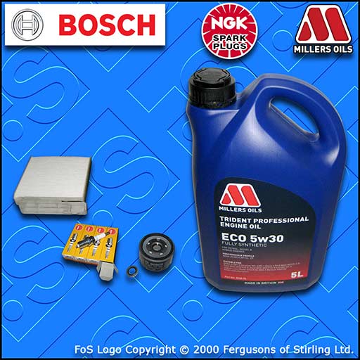 SERVICE KIT for RENAULT CLIO MK3 1.6 PETROL OIL CABIN FILTER PLUG +OIL 2005-2012