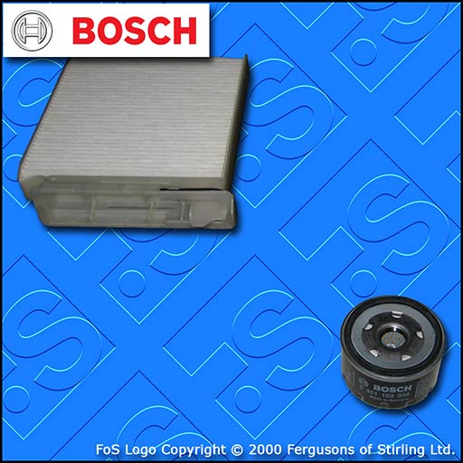 SERVICE KIT for NISSAN MICRA K12 1.5 DCI BOSCH OIL CABIN FILTERS (2003-2007)