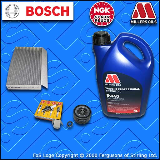 SERVICE KIT for RENAULT MEGANE III 1.6 16V OIL CABIN FILTER PLUGS +OIL 2008-2016