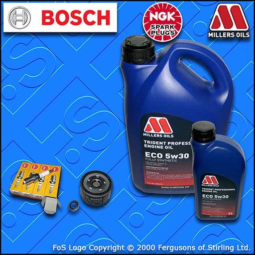 SERVICE KIT for RENAULT LAGUNA II 1.8 16V OIL FILTER PLUGS +ECO OIL (2001-2007)