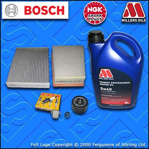 SERVICE KIT for RENAULT SCENIC III 1.6 OIL AIR CABIN FILTER PLUGS +OIL 2009-2016