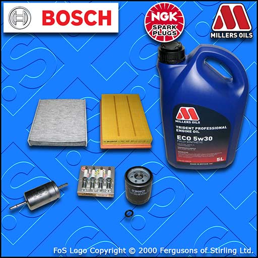 SERVICE KIT for VOLVO C30 1.6 1.8 OIL AIR FUEL CABIN FILTER PLUGS +OIL 2006-2007