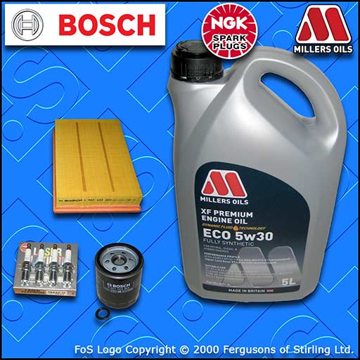 SERVICE KIT for VOLVO S40 (MS) 1.8 16V OIL AIR FILTER PLUGS +ECO OIL (2004-2007)