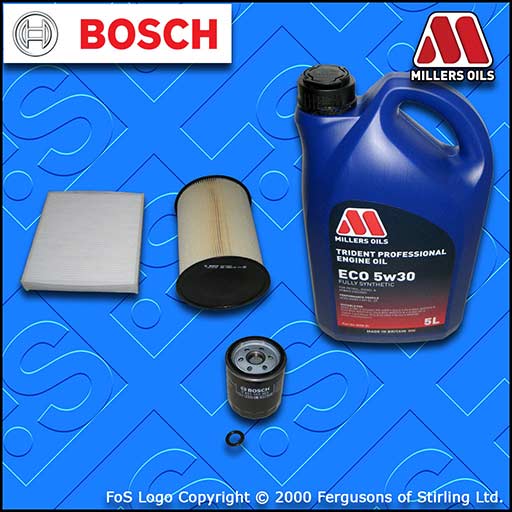 SERVICE KIT for VOLVO S40 (MS) 1.8 16V OIL AIR CABIN FILTER +FS OIL (2007-2012)