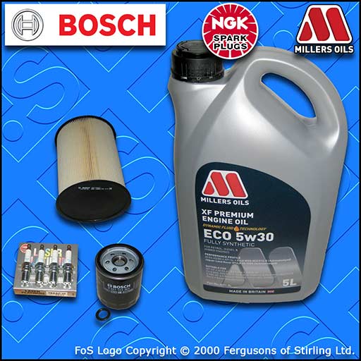 SERVICE KIT for VOLVO S40 (MS) 1.8 16V OIL AIR FILTER PLUGS +ECO OIL (2007-2012)