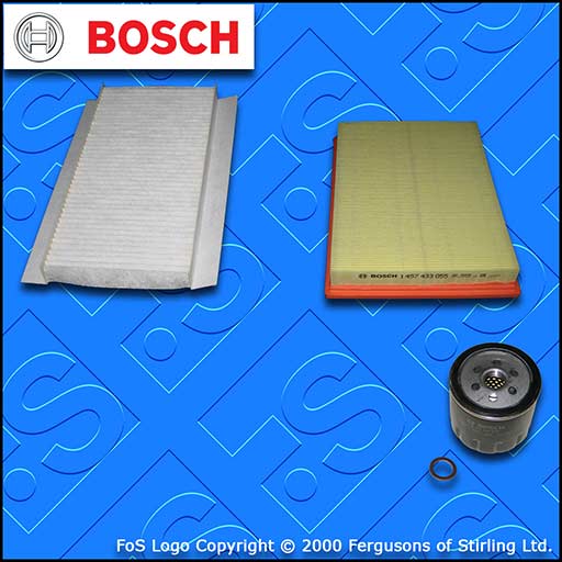 SERVICE KIT for VAUXHALL CORSA C 1.4 16V OIL AIR CABIN FILTERS (2000-2005)